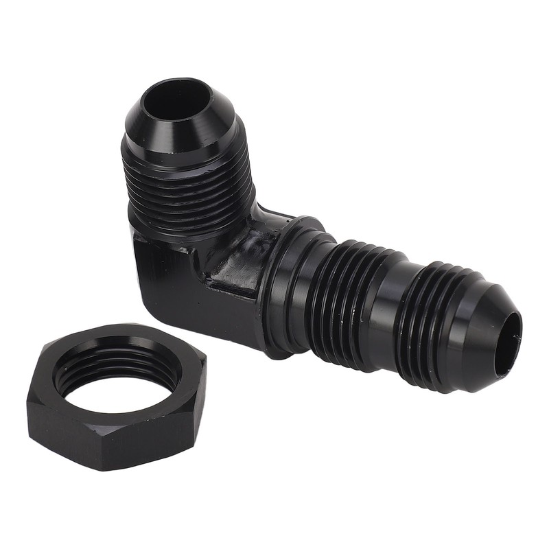 90 Degree 8 AN Flare Bulkhead Adapter Reusable Flare Hose