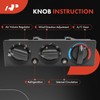 A-Premium Heater Climate Control Panel Module Compatible with Peterbilt 200,