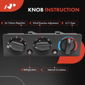 A-Premium Heater Climate Control Panel Module Compatible with Peterbilt 200, 210, 220, 224, 227, 265, 270, 282, 310, 320, 325, 330, 335, 337, 340, 348, 349, 352, 353, 357, 359, 362, 365, 367, 372, 375