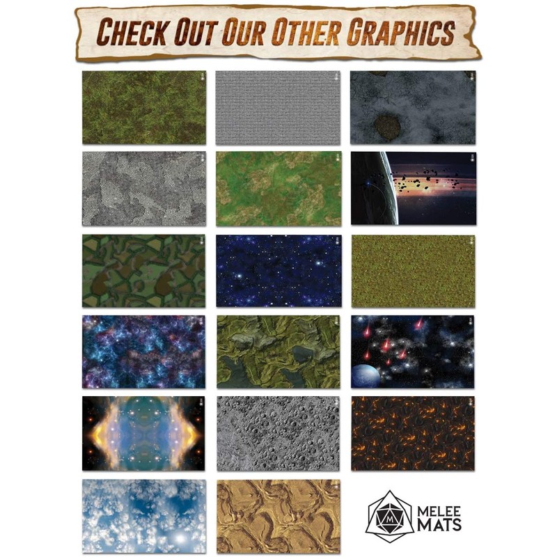 Melee Mats Battle Game Mat - 48x48 - Dungeons Tabletop