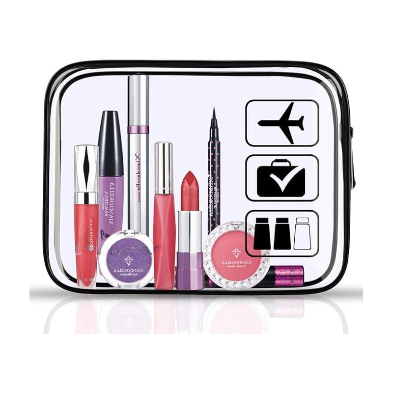 MondoHaus Transparent Toiletry Bag, Liquid Bag, Hand Luggage, TSA Approved