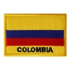 Graphic Dust Colombia Flag Embroidered Iron On Patch Applique Logo