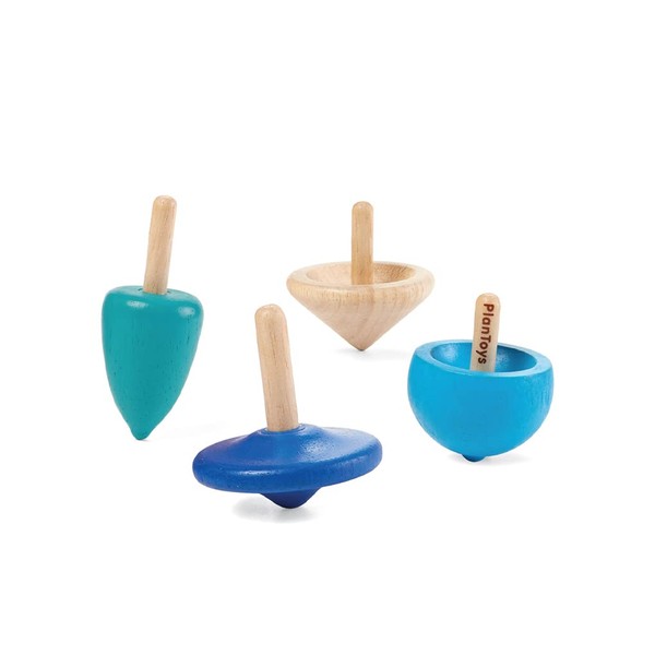 PlanToys 4132 Spinning Tops Toy Set