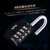 Diyife Padlock, Dial Type, 4 Digit Combination Lock, Anti-Theft, Numbered