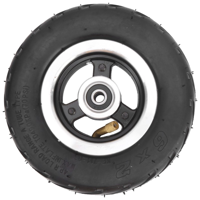 6x2 Pneumatic Wheel Inflatable Air Tire with Aluminum Alloy Hub