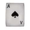 MENS Ace Of Spades Playing Card Single Stud Earring/Ear Stud