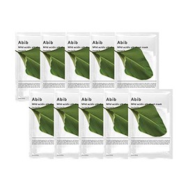 Abib Mascarilla de hoja de pH ácido suave Heartleaf Fit 1.0 fl oz (10pcs)