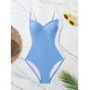 Eomenie Women's Tummy Control One Piece Swimsuit Slimming Lace Up