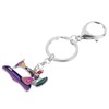 DOWAY Cute Enamel Sewing Machine Keychain Key Chains Ring for