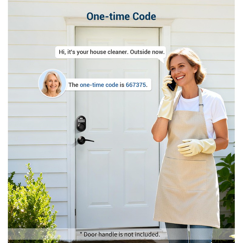 Veise Keyless Entry Door Lock, Electronic Keypad Deadbolt, Keyed Entry,