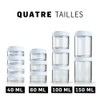 BlenderBottle GoStak Twist n' Lock Storage Jars, 100cc 3-Pak, White