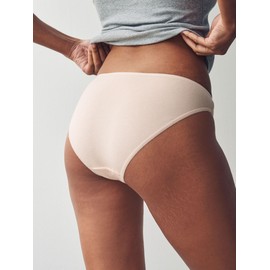 NEXT Pack of 5 High Leg Briefs, Pastel Rose Nude, 40
