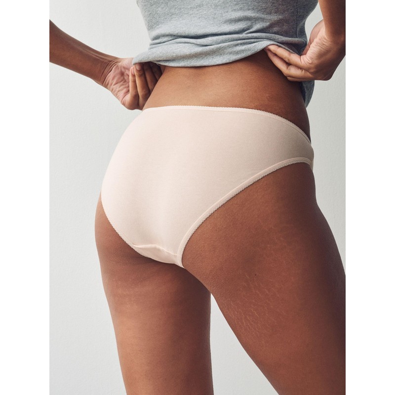 NEXT Pack of 5 High Leg Briefs, Pastel Rose Nude,