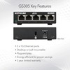 NETGEAR 5-Port Gigabit Ethernet Unmanaged Essentials Switch (GS305) - Home