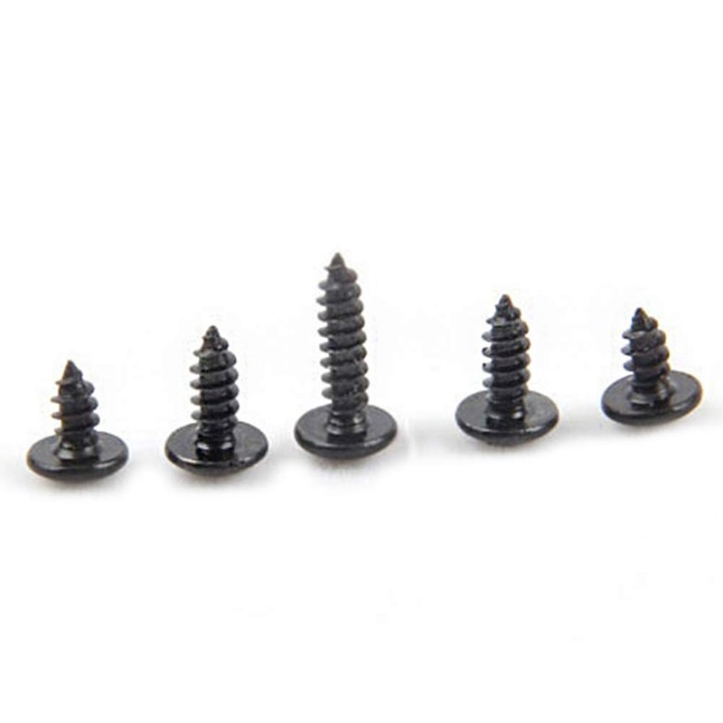Xiedeai Blackened Cross Wood Screws - Large Pan Screws Multipurpose