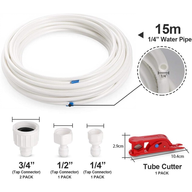 Lemon Filter 15 m Water Inlet Pipe Universal Connection Set