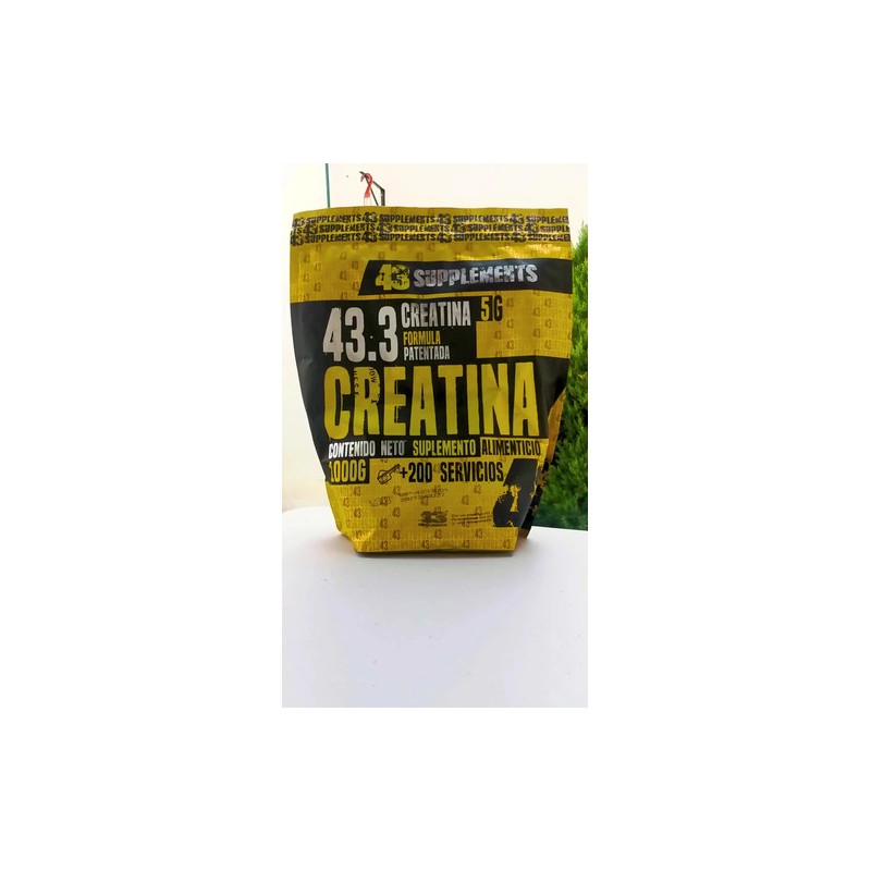 Creatina Monohidratada 1 Kg Bolsa 200 Servs 43 Supplements