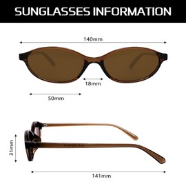 CHAOSELF Sunglasses for Women Classic Vintage Sunglasses Retro Oval 90s Trendy Shades Sun Glasses UV400 Protection Lens