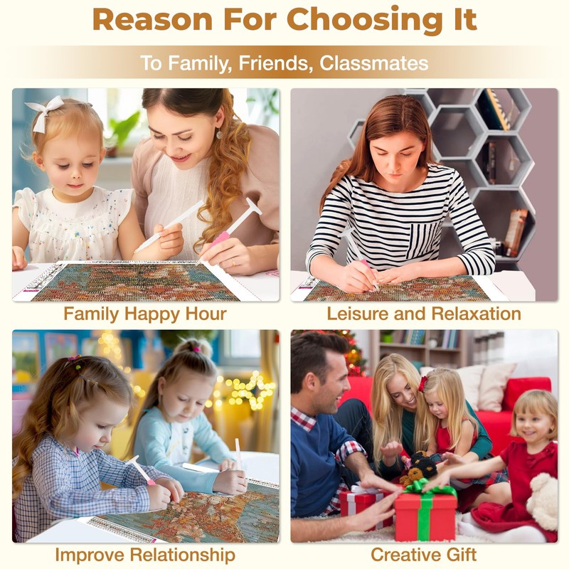 GHHKUD Cat Diamond Art Kits for Adults, Animal 5D Diamond