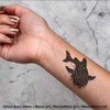 4 x 'Cute Whale Shark' Temporary Tattoos - Water Resistant,
