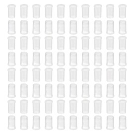 PATIKIL Lamp Pipe Cord Protector, 150 Pcs Plastic Tube Hole Washer Liner Bushing for 1/8 IPS Pipe, Clear 8mm ID x 8mm Height
