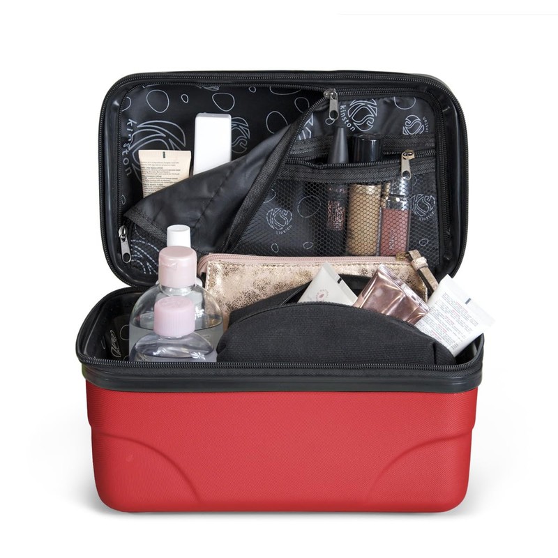 Kinston Large Capacity Travel Cosmetic Bag, red