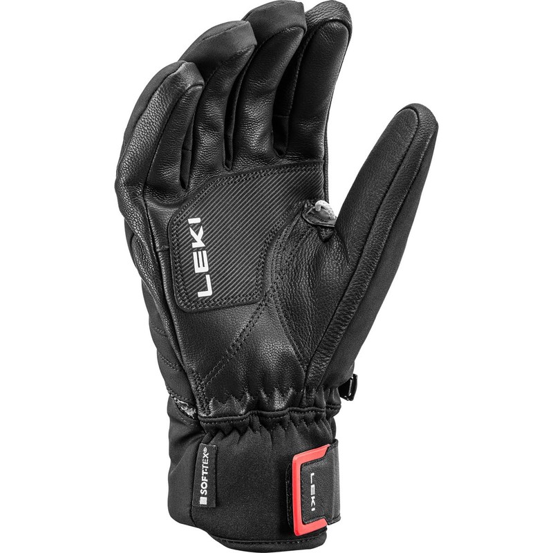 LEKI Falcon 3D Gloves, Black-Red, EU 9