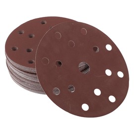 VekAuto 50 Stück Schleifscheiben, 6" 15-Loch 1000 Körnung Klett-Schleifpapier Universal für Metall, Holz, Automobilreparatur Haltbarkeit Aluminiumoxid-Papierbasis Rot