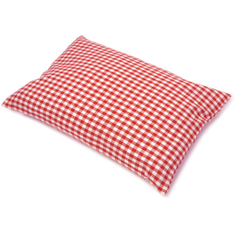 Herb Cushion 30 x 20 cm Red/White + Organic Inlet