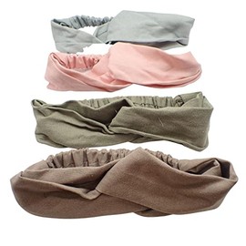 Topkids Accessories Hair Headband Bandeau Headbands Hairband Cross Knot Knotted Headband Leopard Print Headband Hair Bandeau Polka Dot Headband Bandeau For Women, Ladies, Men (Spotty)