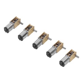 Single Shaft Gear Motor, 5PCS DC 6V High Torsion Micro Speed Reduce Electric Motor Gear Motor Right Angle Motor, Mounts