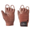 Globaleather Classic Fingerless Wheelchair Gloves - Brown (X Large) -