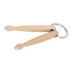 Ejoyous Wooden Drumsticks, Percussion Key Ring, Mini Wooden Keyring Drum,