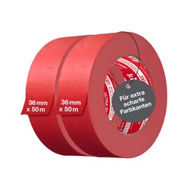 Kip Tape 3301 Ultra Sharp Masking Tape in Twin Pack - Professional Painter's Masking Tape - Ultra Sharp Edges for Painting & Painting, 36 mm x 50 m