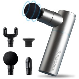 PISOOKA Mini Massage Gun Percussion Massage Gun Deep Tissue, Extremely Lightweight BLACK