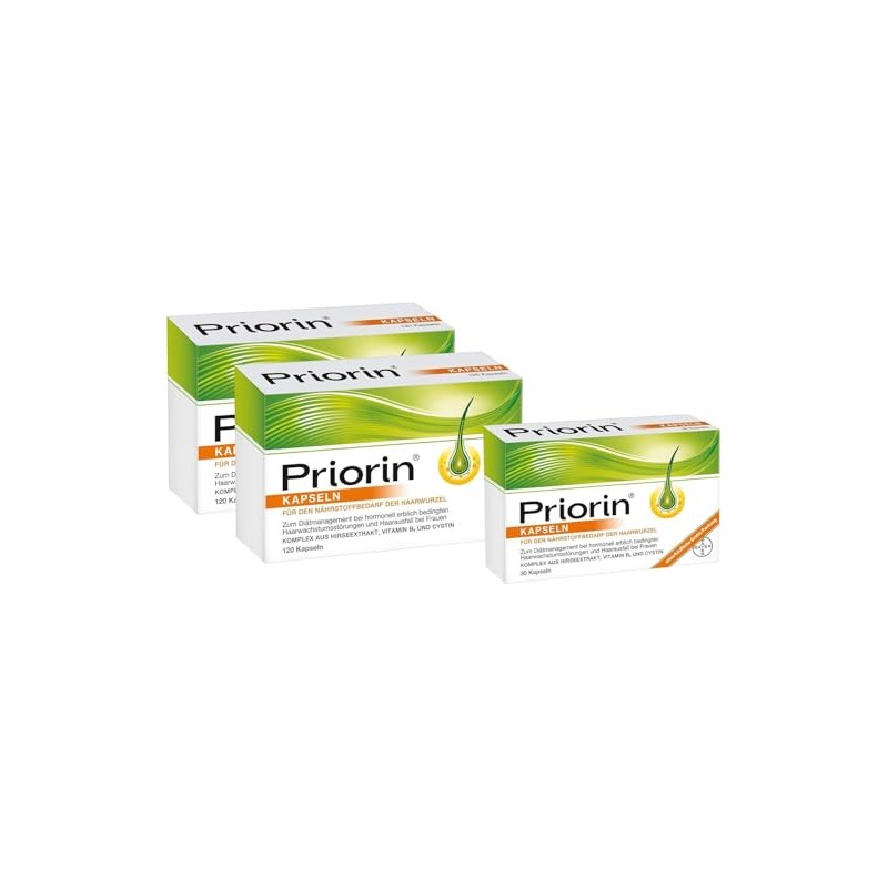 PRIORlN Value Set 2 x 120 Capsules + Free 30