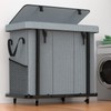 60 Gal (230L) High Grade Large Laundry Basket with Wheels,