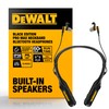 DEWALT Heavy Duty Black Edition 2-in-1 Neckband Bluetooth Headphones w/Built-in