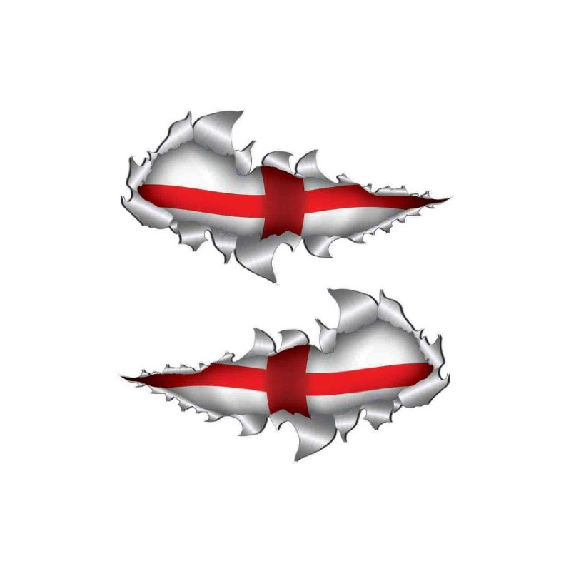 Totally Graphics St George England World cup Metal Rip Open