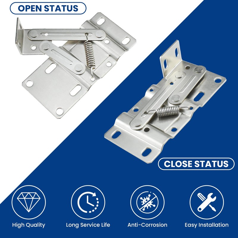 1 Pair Tip Out Tray Hinges, Sink Hinges for Kitchen