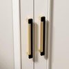 Homdiy 10 Pack Black and Gold Cabinet Pulls 5 Inch