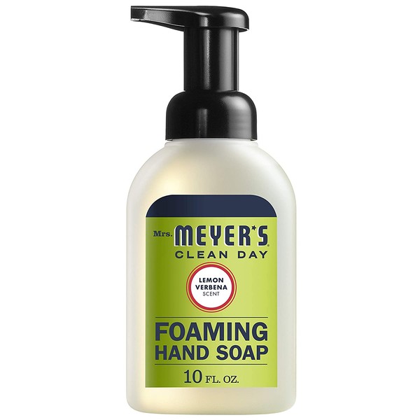 Foaming Hand Soap, Lemon Verbena 10 Oz by Mrs Meyers (Pack of 2)