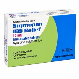 Sigmopan 10mg Film-Coated Tablets for Stomach Cramps, Spasms & Discomfort (20)