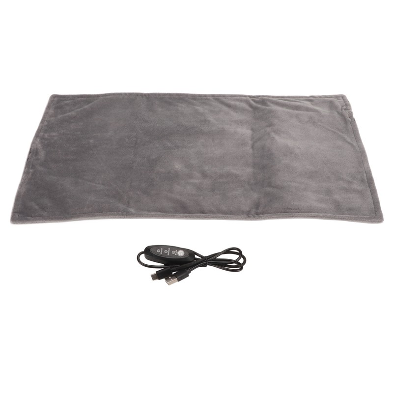 Electric Heating Pad 19x11in USB Fast Heating 3 Temp Modes