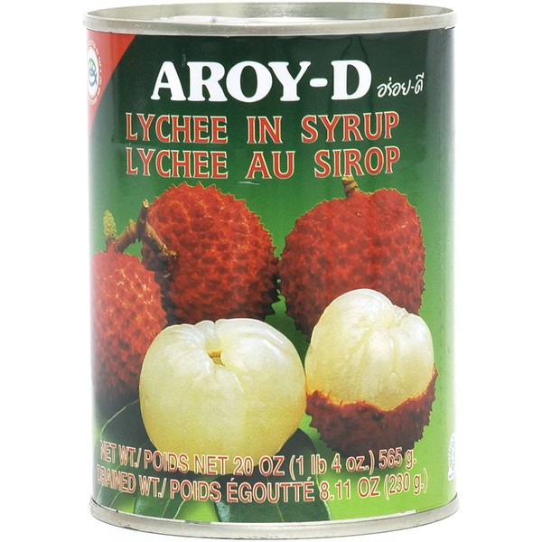 Aroy-D Lychees in Syrup 20 Oz (4 Pack)