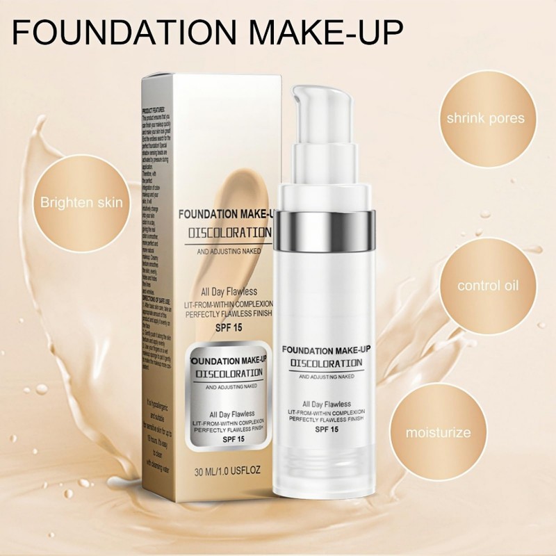Color Changing Foundation& Color Changing Mature Skin Foundations, Moisturizing Liquid