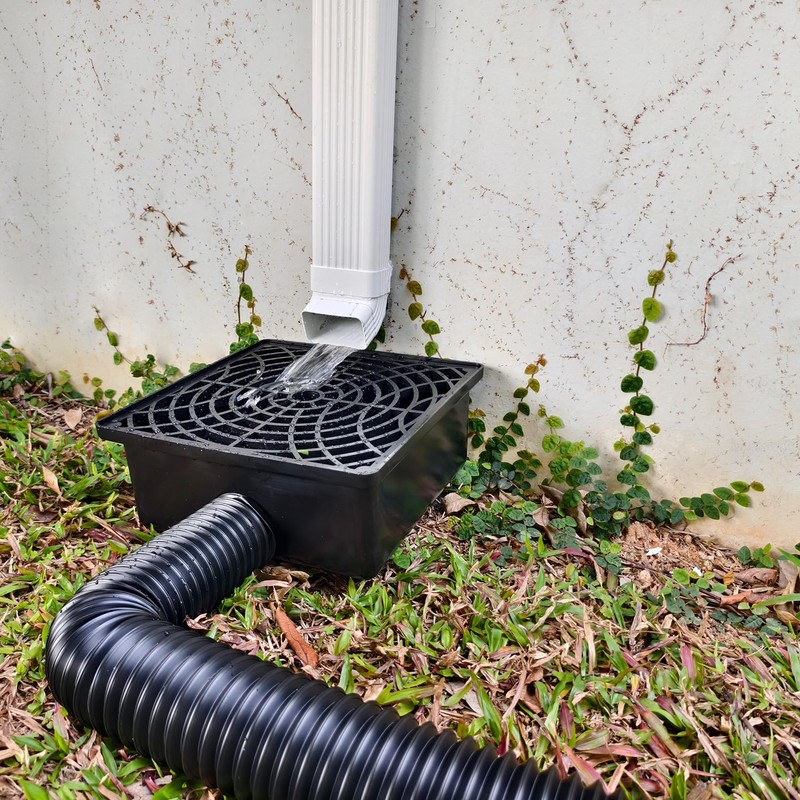 Prestantious Gutter Downspout Catch Basin, Upgraded Version 12"×12" Catch Basin