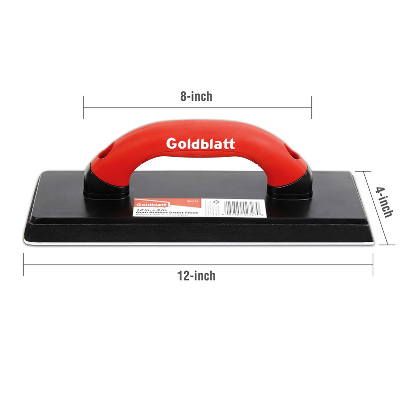 Goldblatt 4" x 12" Grout Float for Tile - Molded