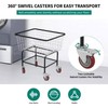 YITAHOME Wire Laundry Cart 2.5 Bushel, Rolling Laundry Basket with