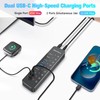 RSHTECH 10-Port Powered USB C Hub 66W with 3x10Gbps USB-3.2